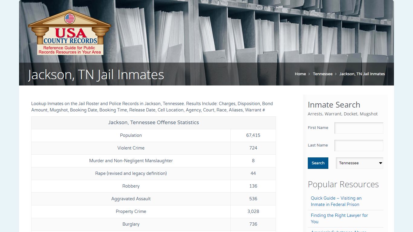 Jackson, TN Jail Inmates | Name Search